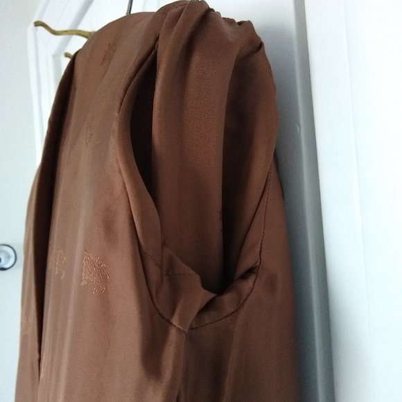 Vintage Brown Coat with Fake Fur Trim size S - Picture 5 of 8